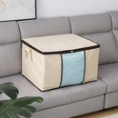 Kit 2 ou 4 Caixas Organizadoras com Visor Transparente e Zíper Reforçado