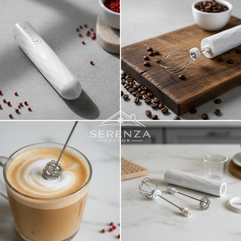 Mixer Elétrico Portátil Premium USB – Bebidas Cremosas em Segundos