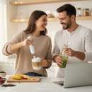 Mixer Elétrico Portátil Premium USB – Bebidas Cremosas em Segundos