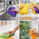 Kit com 10 Panos de Microfibra Multiuso 25 x 25 cm