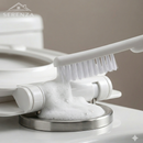 Escova Sanitária 2 em 1 com Suporte: Limpeza Rápida e Sem Sujeira