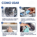 Kit 10 Comprimidos Efervescentes de Limpeza para Máquina de Lavar – Limpeza Profunda e Proteção