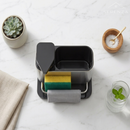 Dispenser em Inox — Porta Detergente, Esponja e Bucha