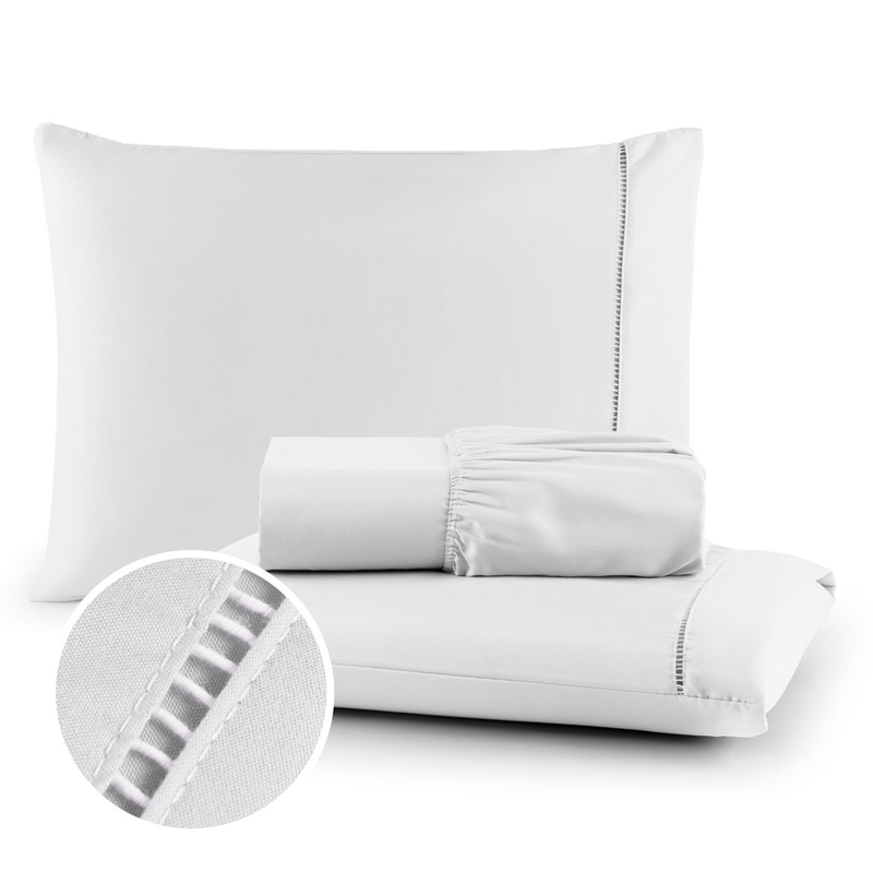 Lençol Micropercal 400 Fios com Toque Acetinado