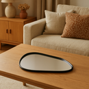 BANDEJA ESPELHADA DECORATIVA MULTIUSO BANHEIRO LAVABO SALA PRETO DOURADO