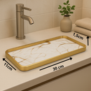 Bandeja Decorativa Espelhada – Elegante, Versátil e Funcional