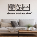 Kit 3 Quadros Decorativos com Frase em MDF