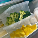 Kit 10 Marmita Potes 900ml Travas Laterais Reutilizável - Livre de BPA Alimentos organiza congelador