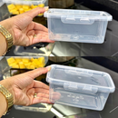 Kit 10 Marmita Potes 900ml Travas Laterais Reutilizável - Livre de BPA Alimentos organiza congelador