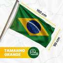 Bandeira do Brasil 150x90 Grande Copa do Mundo Jogos Seleção Torcida Resistente Premium